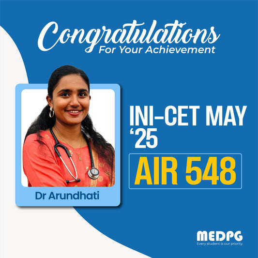 From Self-Doubt to AIIMS: My INI-CET 2025 Journey | Dr Arundhati. AIR 548