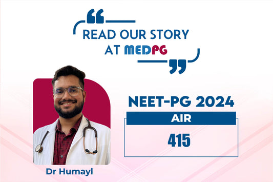 Dr. Humyl's story of success to NEET-PG rank 415